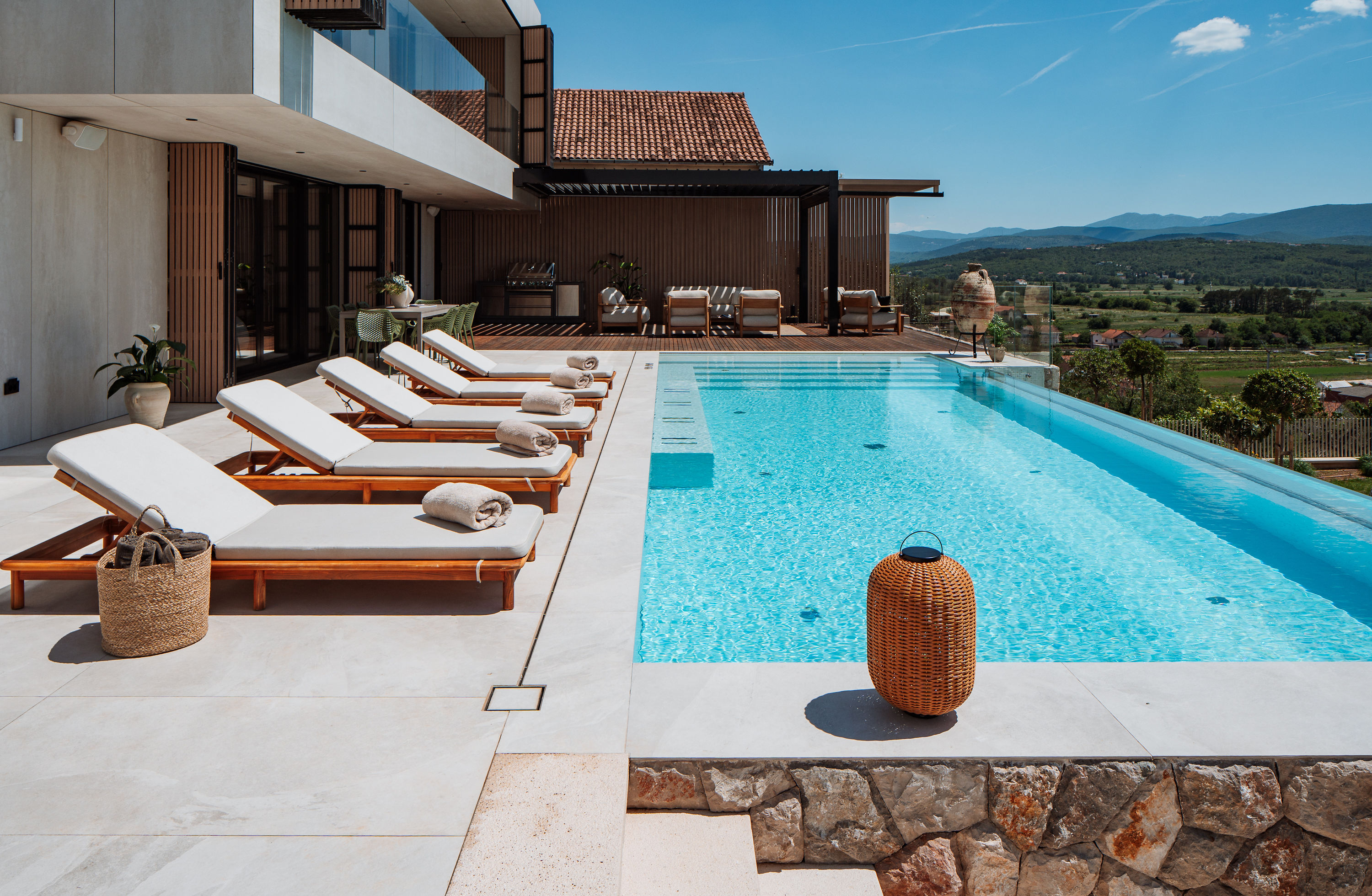 Villa Z1 — villa z1 croatia pool sunbeds villa facade