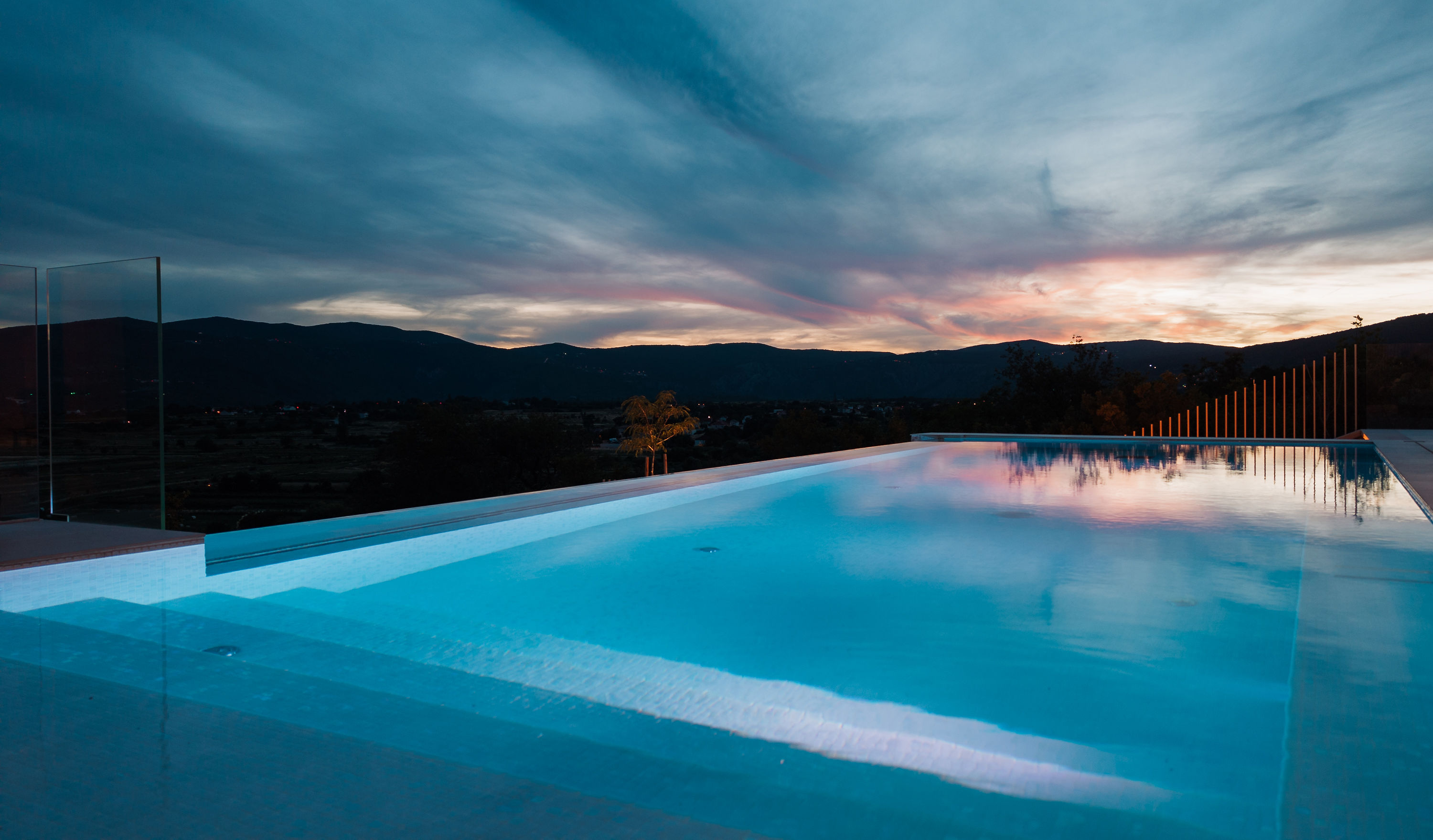Villa Z1 — villa z1 croatia pool dusk dramatic sky
