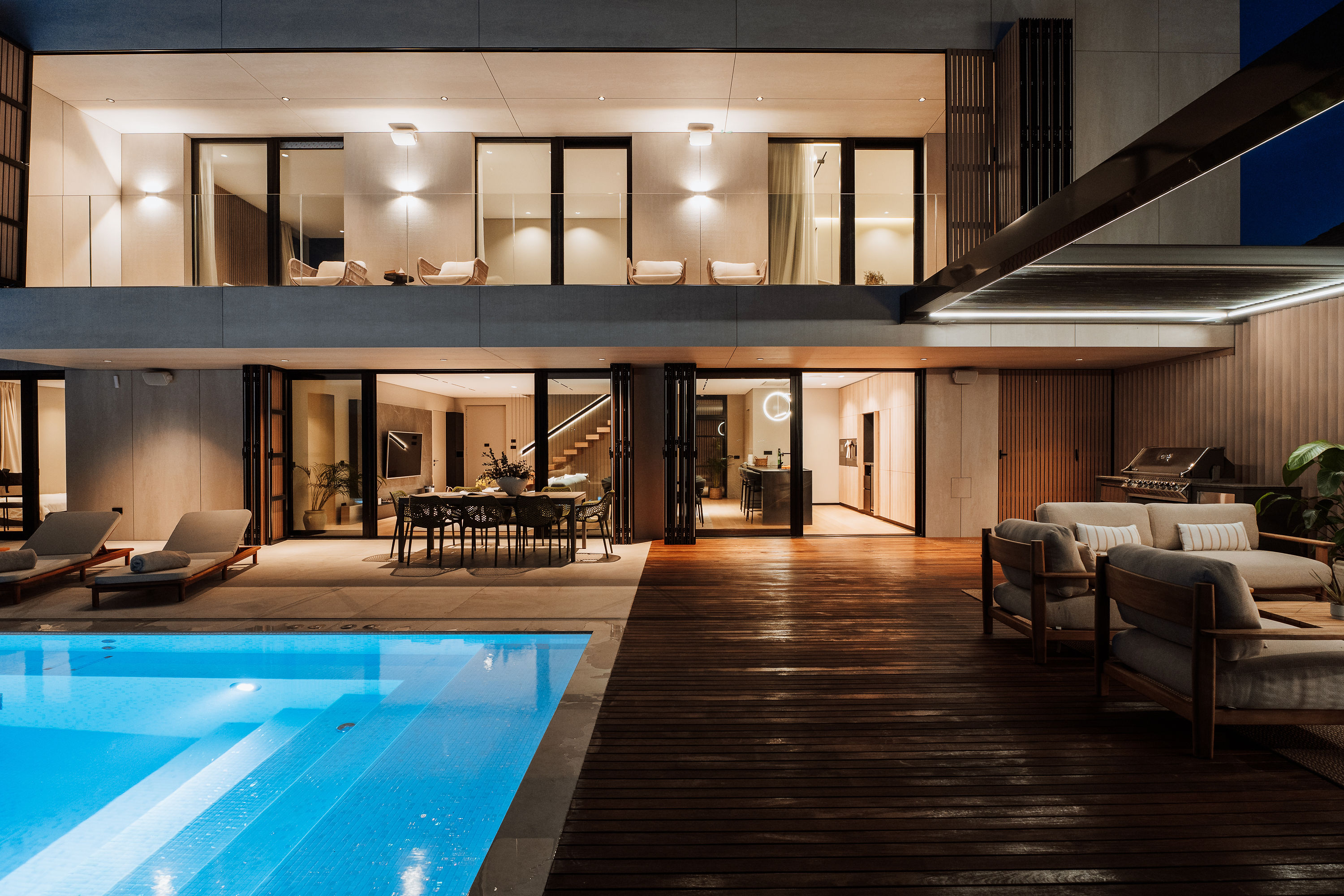 Villa Z1 — luxury villa imotski night exterior interior view