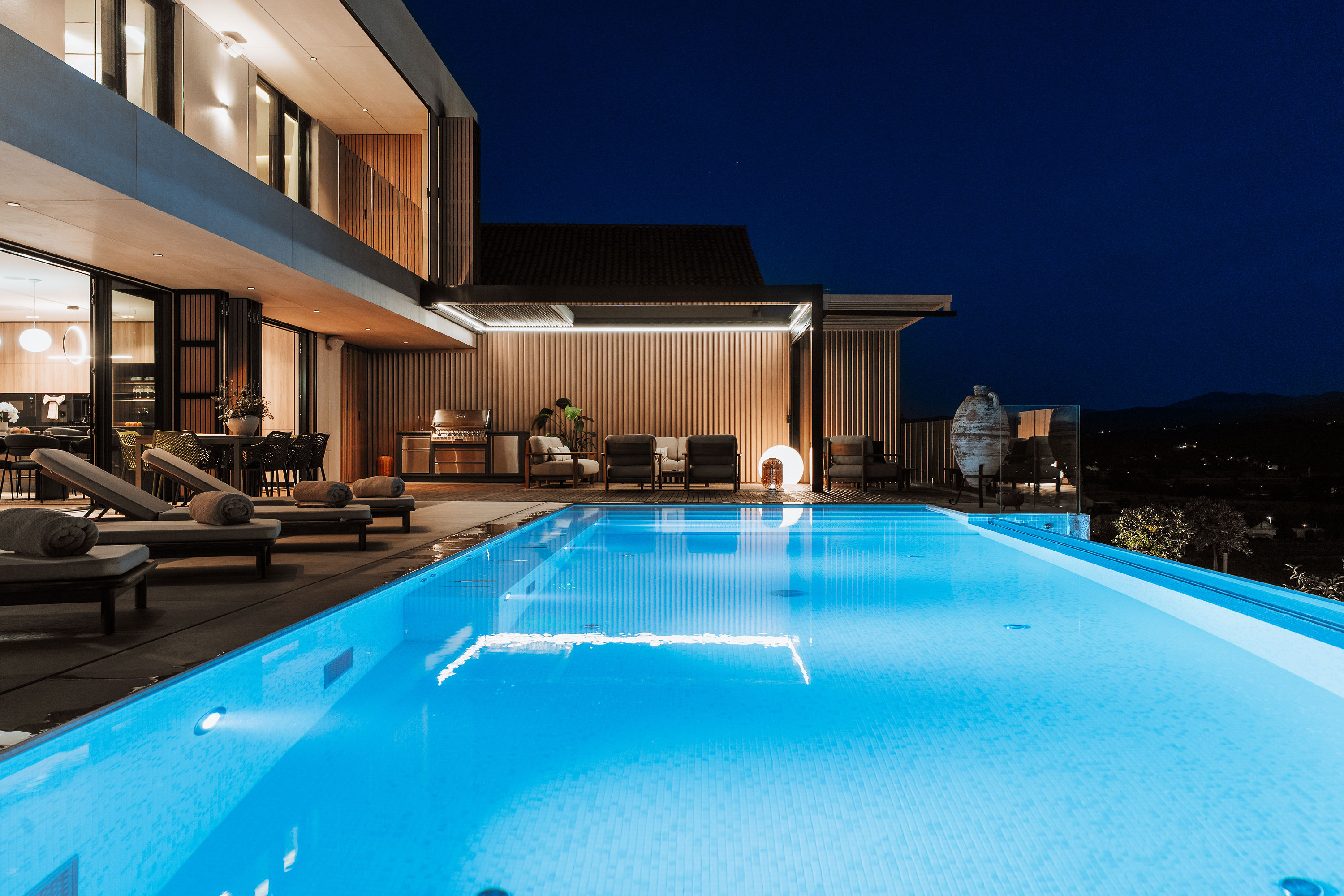 Villa Z1 — villa z1 croatia night pool villa wide