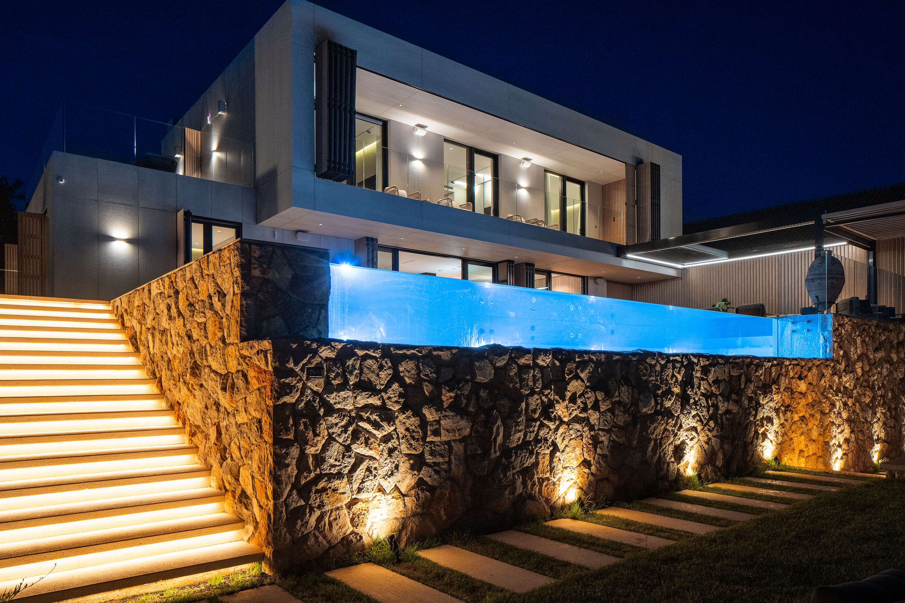 Villa Z1 — holiday home imotski night stone staircase pool