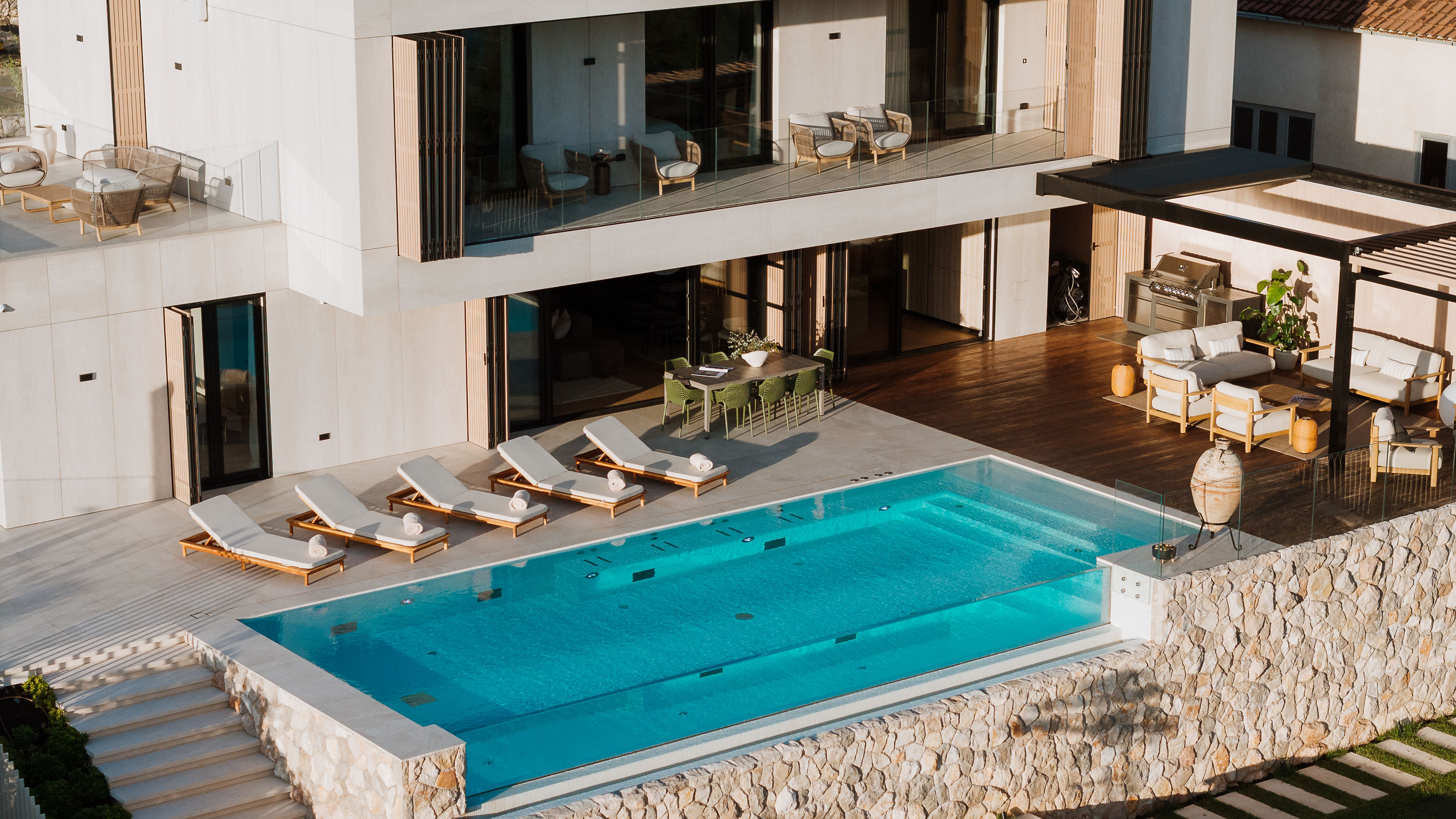 Villa Z1 — villa z1 croatia pool terrace golden hour