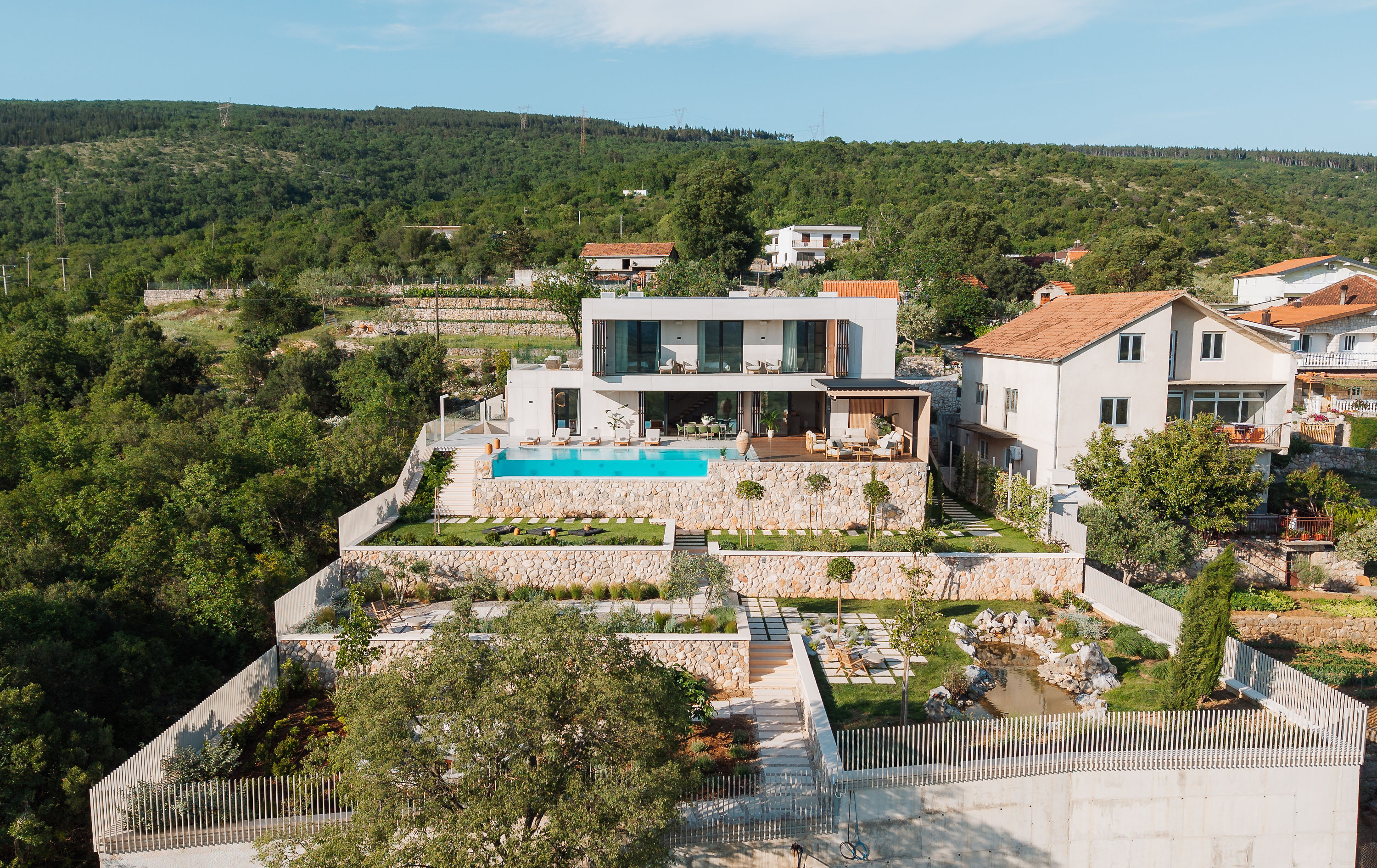 Villa Z1 — holiday home croatia aerial landscape panorama