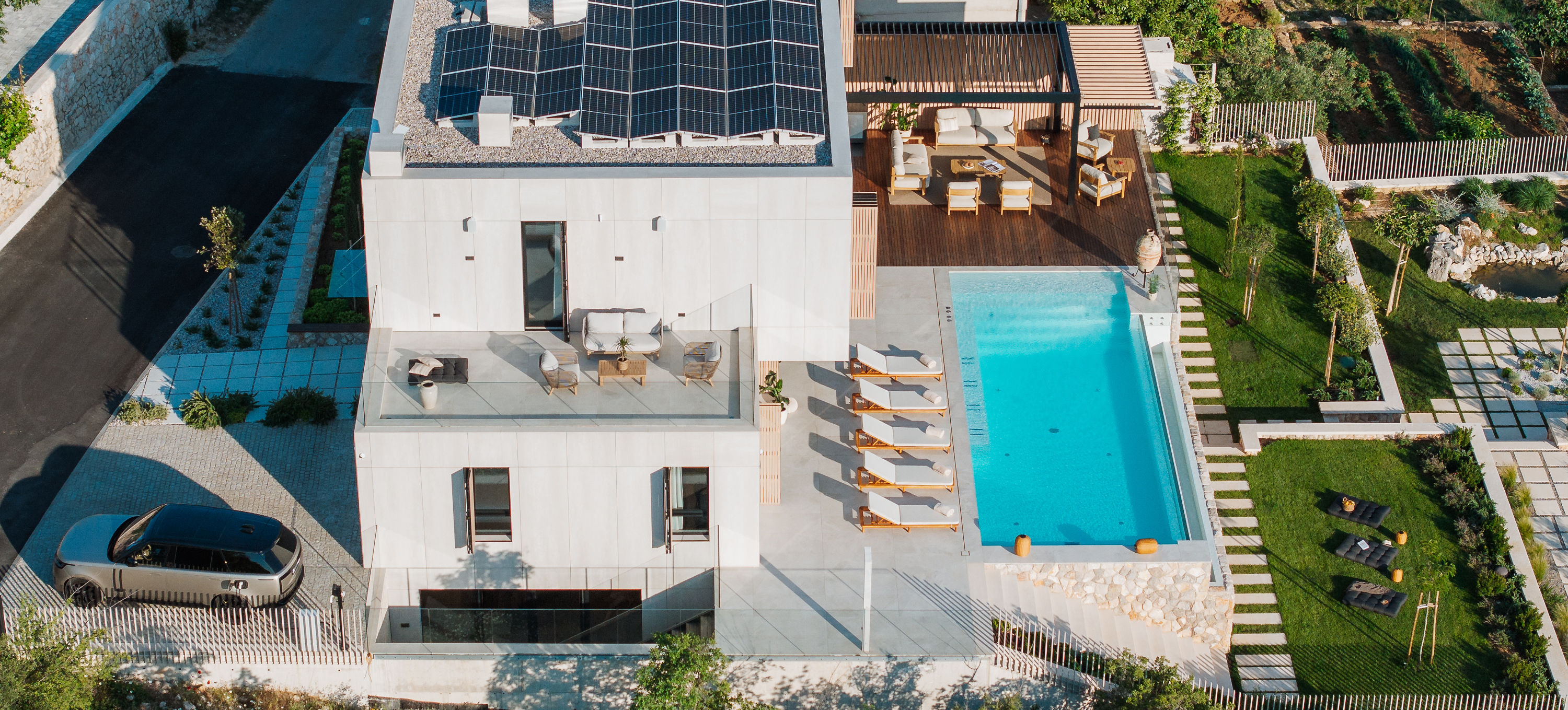 Villa Z1 — holiday home imotski rooftop terrace aerial