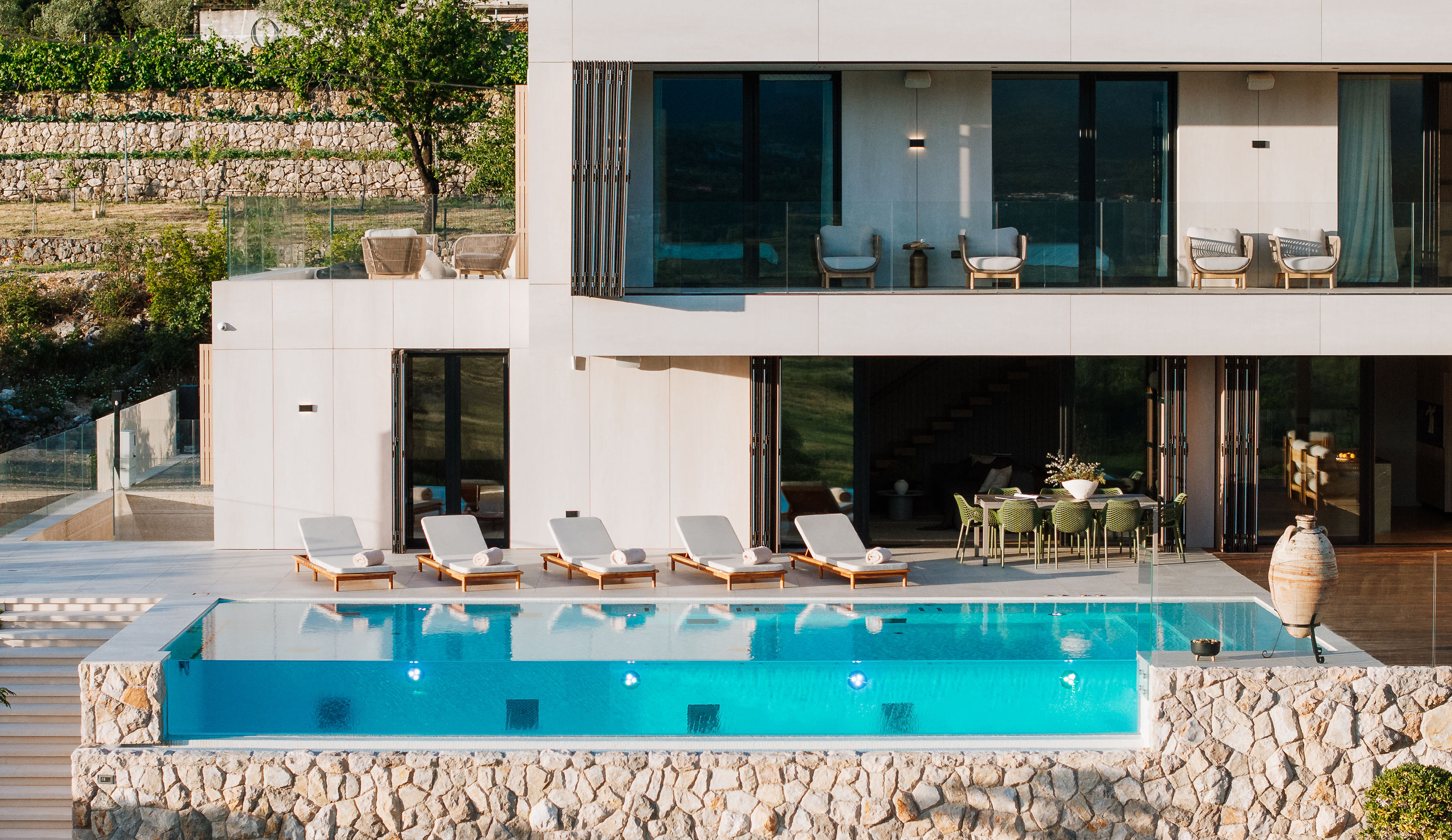Villa Z1 — villa z1 croatia exterior pool facade aerial