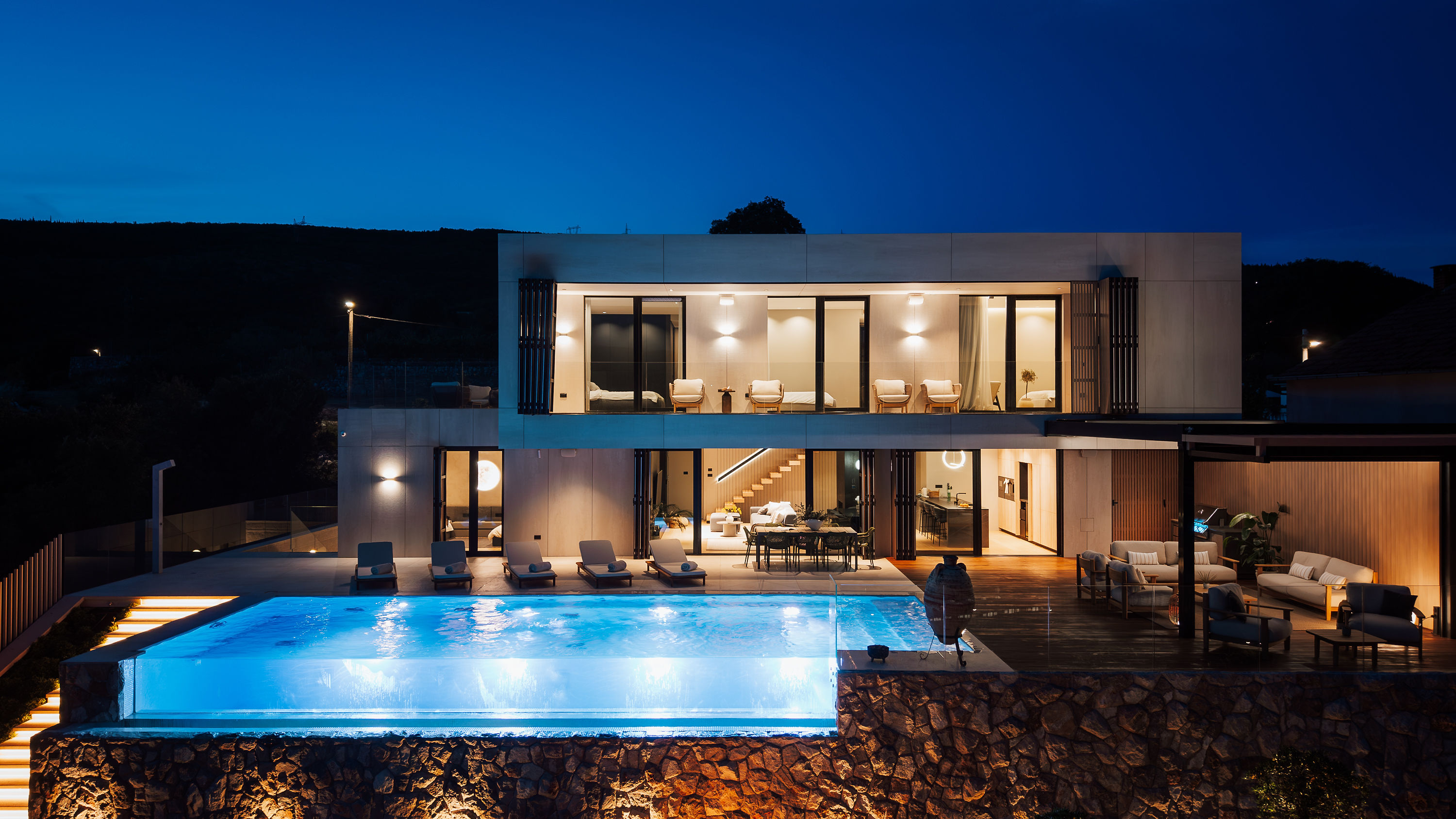 Villa Z1 — holiday home imotski exterior night view